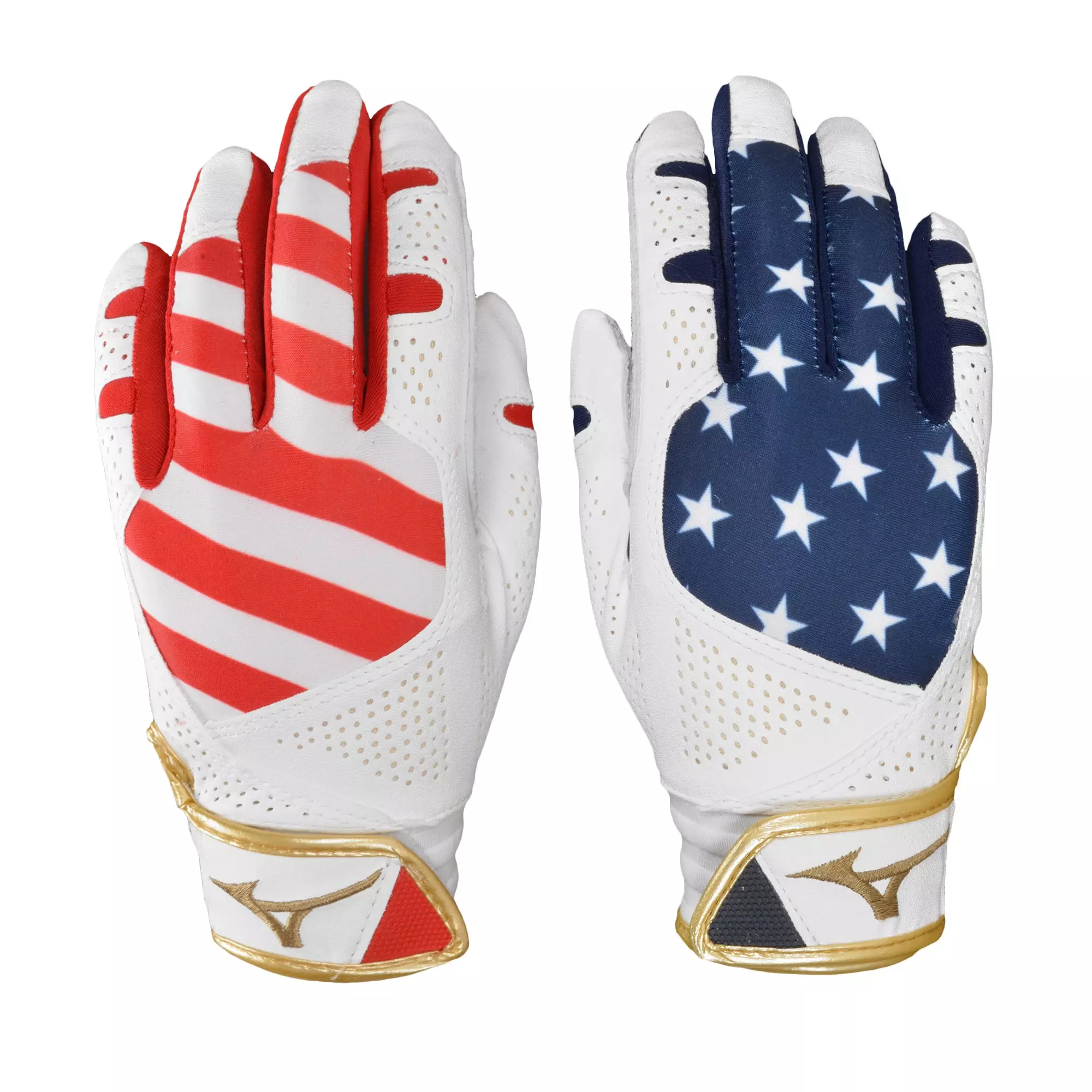 Mizuno red white and cheap blue glove